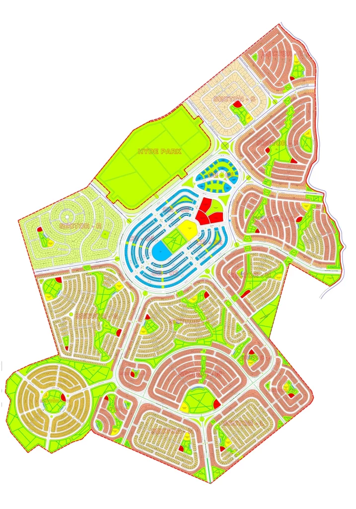 Hyde Park Block Map – Citi Housing Jhelum