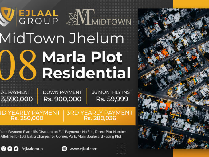 MidTown Jhelum 8 Marla Plot Residential