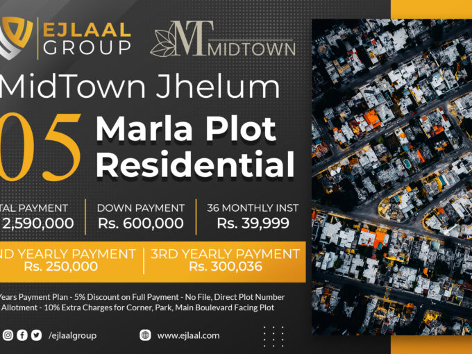 MidTown Jhelum 5 Marla Plot Residential