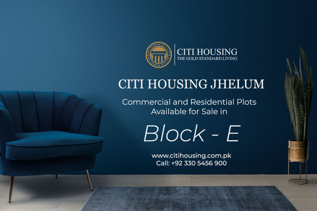 1 Kanal Plot for Sale in E Block Citi Housing Jhelum